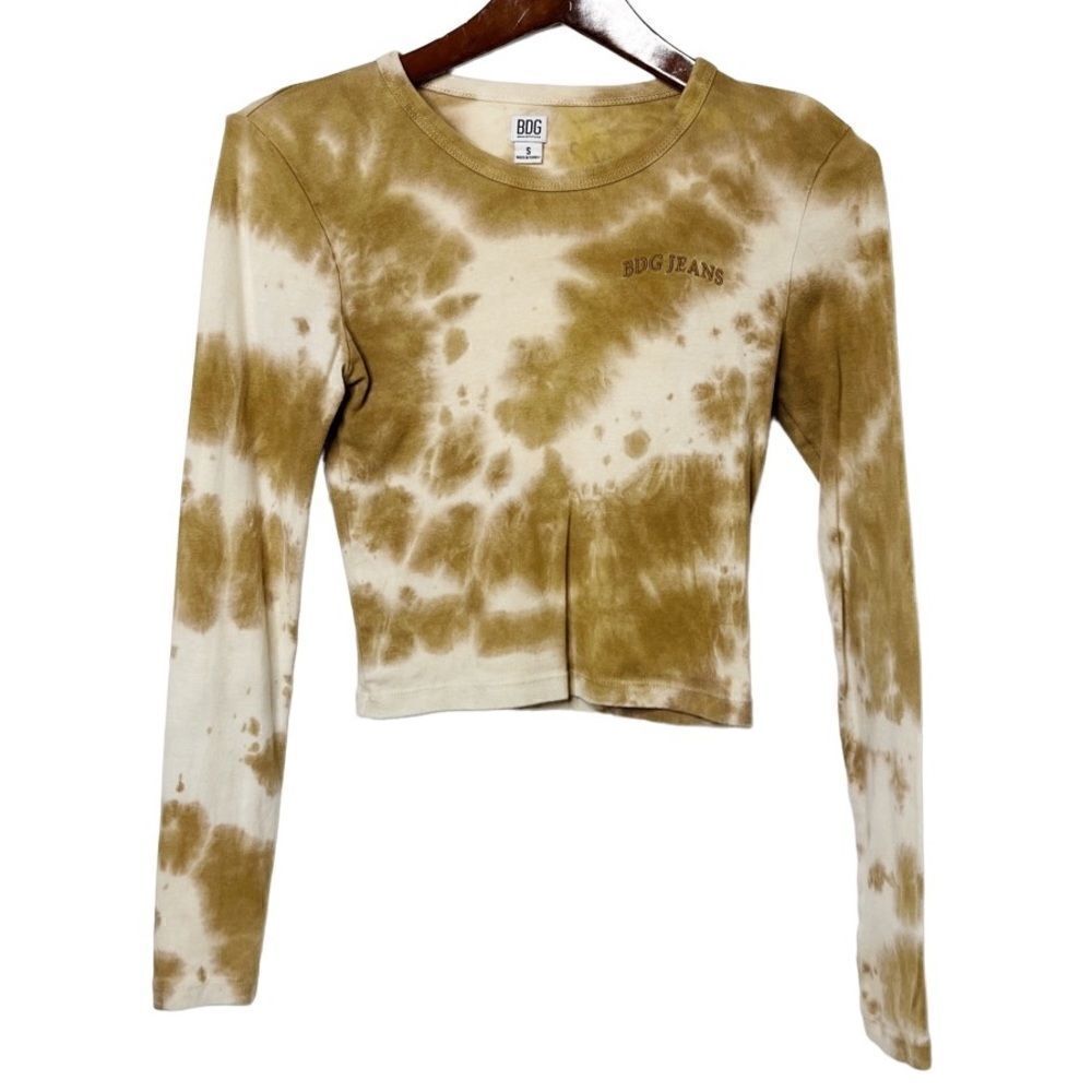 Urban Outfitters BDG Tie Dye Long Sleeve Top Brown Size Small